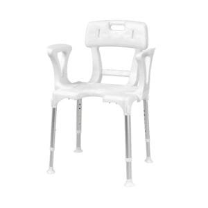 Dušo kėdė su nugaros ir rankų atramomis